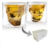 Afbeelding van Whiskey Glazen Skull Set 2 Stuks - Schedel Whiskeyglas 100 ml - Uniek Design Borrelglazen - Cadeau Voor