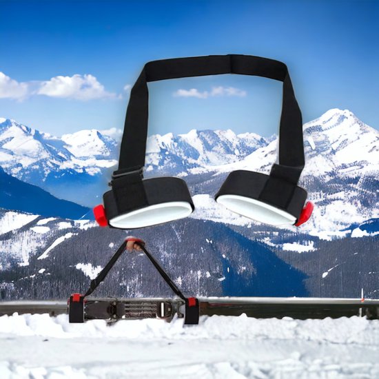 Afbeelding van Skiband Draagband Ski’s - Verstelbare Ski Draaggordel Met Schouderband - Ski Strap Voor Ski’s En