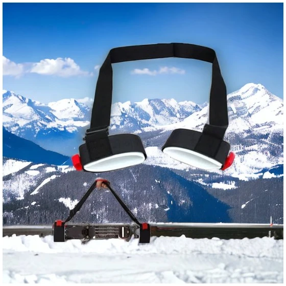 Afbeelding van Skiband Draagband Ski’s - Verstelbare Ski Draaggordel Met Schouderband - Ski Strap Voor Ski’s En
