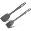 Afbeelding van Baker's Secret – 2-delige siliconen kwast en spatelset – 21/22 cm – zwart 1 Stuks [BS40126] - 01