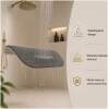 Afbeelding van HSXL - Antislipmat Douche Zacht & Waterdoorlatend - 70x40CM - Incl. Netspons - Antislip Douchemat Grijs