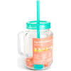 Afbeelding van 1x Drinkbeker Met Rietje en Koelelementen - Groene Straw Cup 550 ml - Herbruikbare Beker Met Deksel en