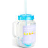 Afbeelding van Drinkbeker Met Rietje en Koelelementen - Blauwe Straw Cup 550 ml - Herbruikbare Beker Met Deksel en