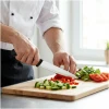 Afbeelding van Koksmes 8 Inch RVS - Professioneel Keukenmes voor Vlees - Groenten en Fruit - Scherp Snijmes met Antislip