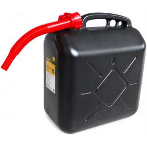 Afbeelding van Professionele Brandstof Jerrycan 20 Liter Benzine of Diesel - 20L met tuit en UN keurmerk - Brandstoftank -