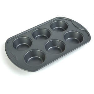 Afbeelding van Baker's Secret Muffinvorm 6 Cups - Cupcake Bakvorm Met Antiaanbaklaag - Muffin Bakplaat Voor Oven -