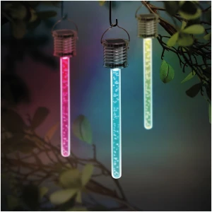 Afbeelding van 1x Solar LED Tuinlamp RGB – Kleurveranderende Buitenlamp op Zonne Energie – Hanglamp Tuinverlichting –