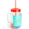 Afbeelding van Drinkbeker Met Rietje en Koelelementen - Rode Straw Cup 550 ml - Herbruikbare Beker Met Deksel en