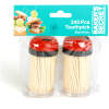 Afbeelding van Baker's Secret Bamboe Tandenstokers - 340 Stuks - 2 x 170 Cocktailprikkers en Toothpicks - Houten