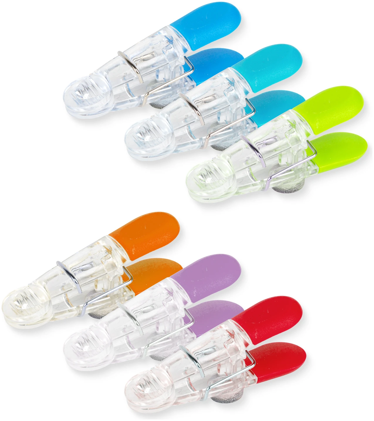 Afbeelding van Baker's Secret Sluitclips Set - 6 Delige Zaksluiters Met Magneet - Herbruikbare Vershoudclips Voor