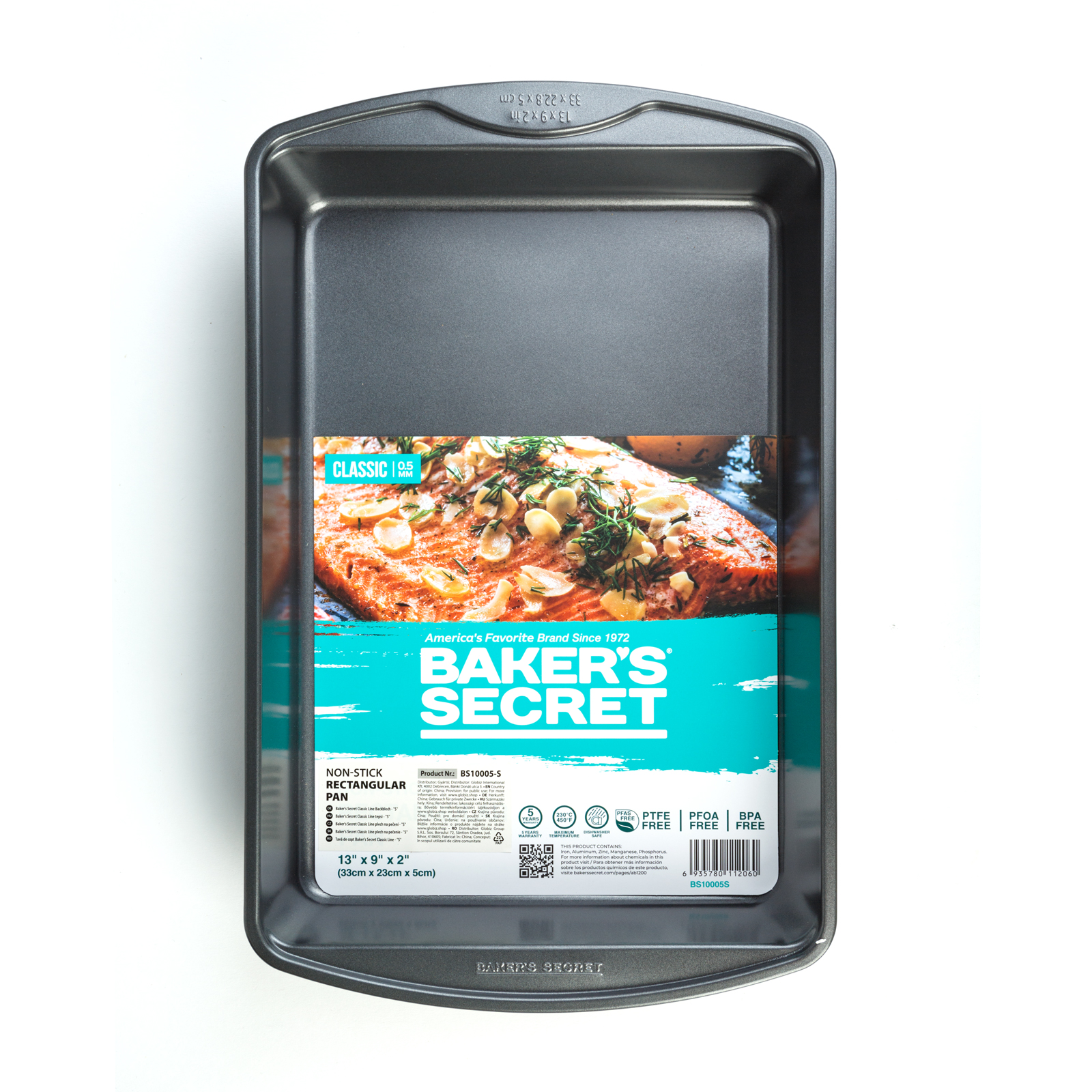 Afbeelding van Baker's Secret Classic Line Bakplaat S - Ovenbakplaat Met Antiaanbaklaag - Rechthoekige Ovenschaal 38,6