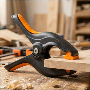 Afbeelding van Veerklem 55 mm - Sterke Kunststof Lijmklem voor Houtbewerking en Klussen - Quick Clamp met Antislip Bekken -