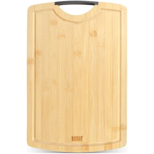 Afbeelding van Bamboe Snijplank 38 x 25 cm - Houten Snijplank met Handgreep - Duurzame Hakplank voor Groente - Fruit en