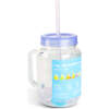 Afbeelding van 1x Drinkbeker Met Rietje en Koelelementen - Paarse Straw Cup 550 ml - Herbruikbare Beker Met Deksel en