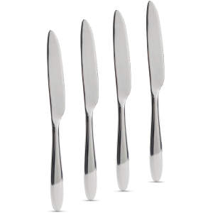 Afbeelding van RVS Messenset 4 Stuks – Roestvrijstalen Tafelmessen – Stainless Steel Bestek Set – Vaatwasserbestendig