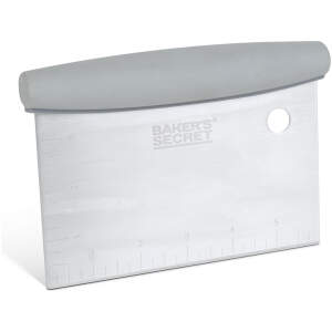 Afbeelding van Baker's Secret Deegschraper RVS - Dough Scraper Voor Pizza en Brooddeeg - Deegsnijder Met Maataanduiding
