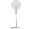 Afbeelding van Staande ventilator - 40 cm - 45W - 3 snelheden - oscillerend - wit - 220-240V wisselstroom 1 Stuks [51101] -