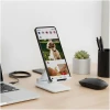 Afbeelding van Bureautelefoonhouder/standaard – verstelbaar, opvouwbaar – 111 × 66 × 27 mm – wit 1 Stuks [BW2062] -