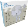 Afbeelding van Staande ventilator - 40 cm - 45W - 3 snelheden - oscillerend - wit - 220-240V wisselstroom 1 Stuks [51101] -
