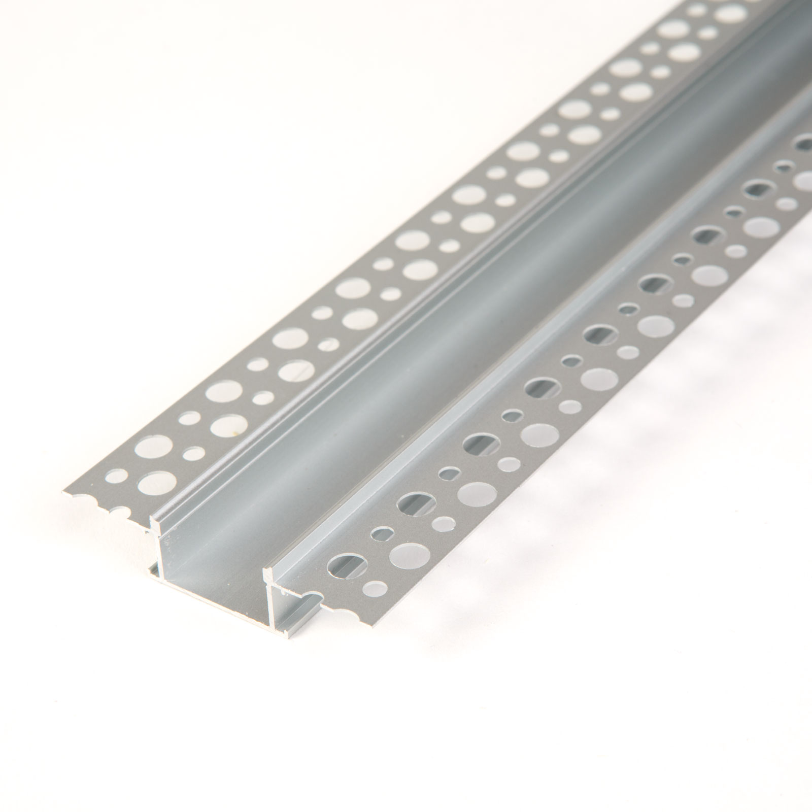 Afbeelding van LED-rail van aluminium – geschikt voor stucwerk, inbouw in gipsplaat – 1000 × 58 × 13 mm 1 Stuks