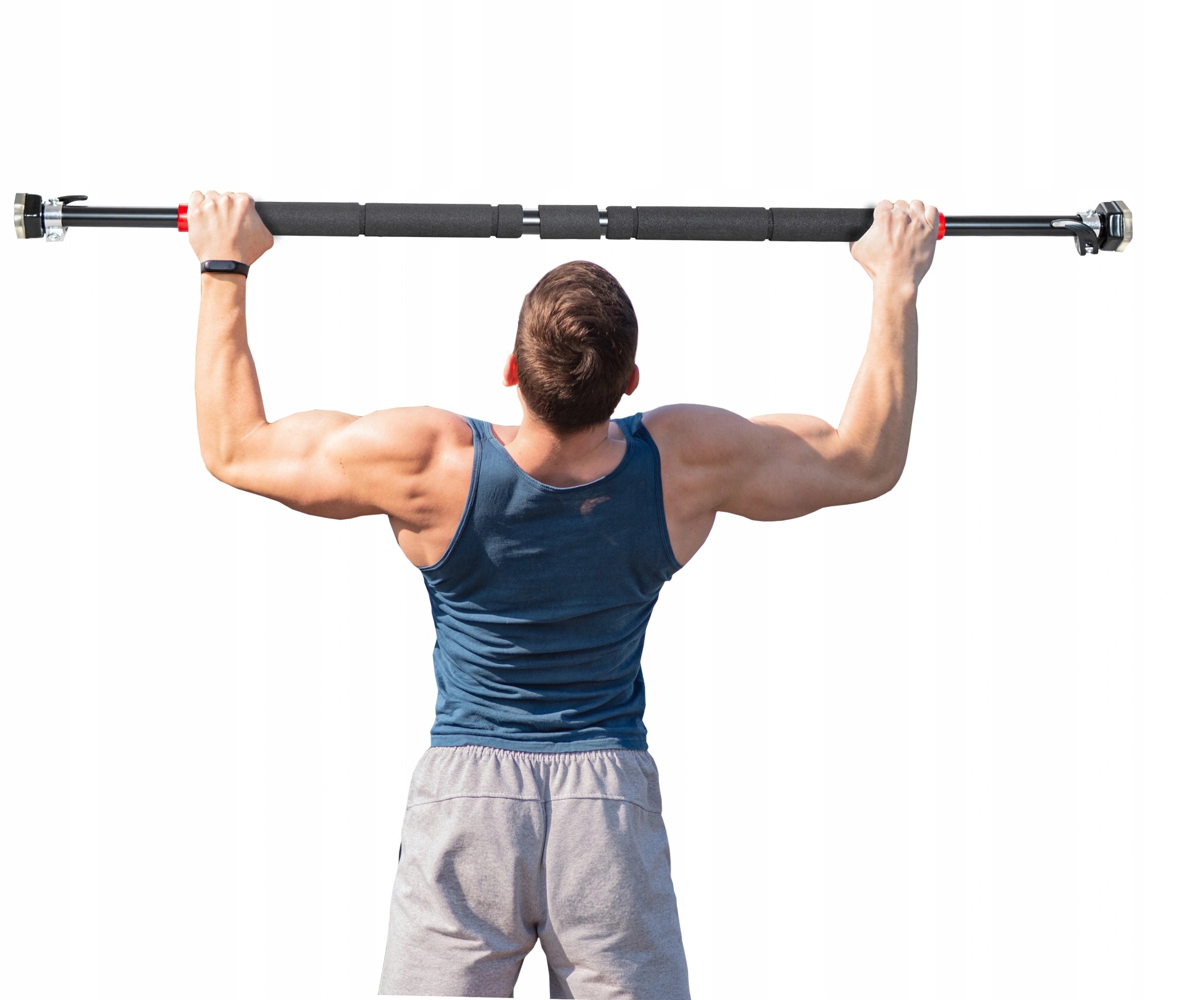 Afbeelding van MT Malatec Pull Up Bar Deur - Verstelbare Optrekstang 65-100 cm - Chin Up Bar voor Thuis Sporten -