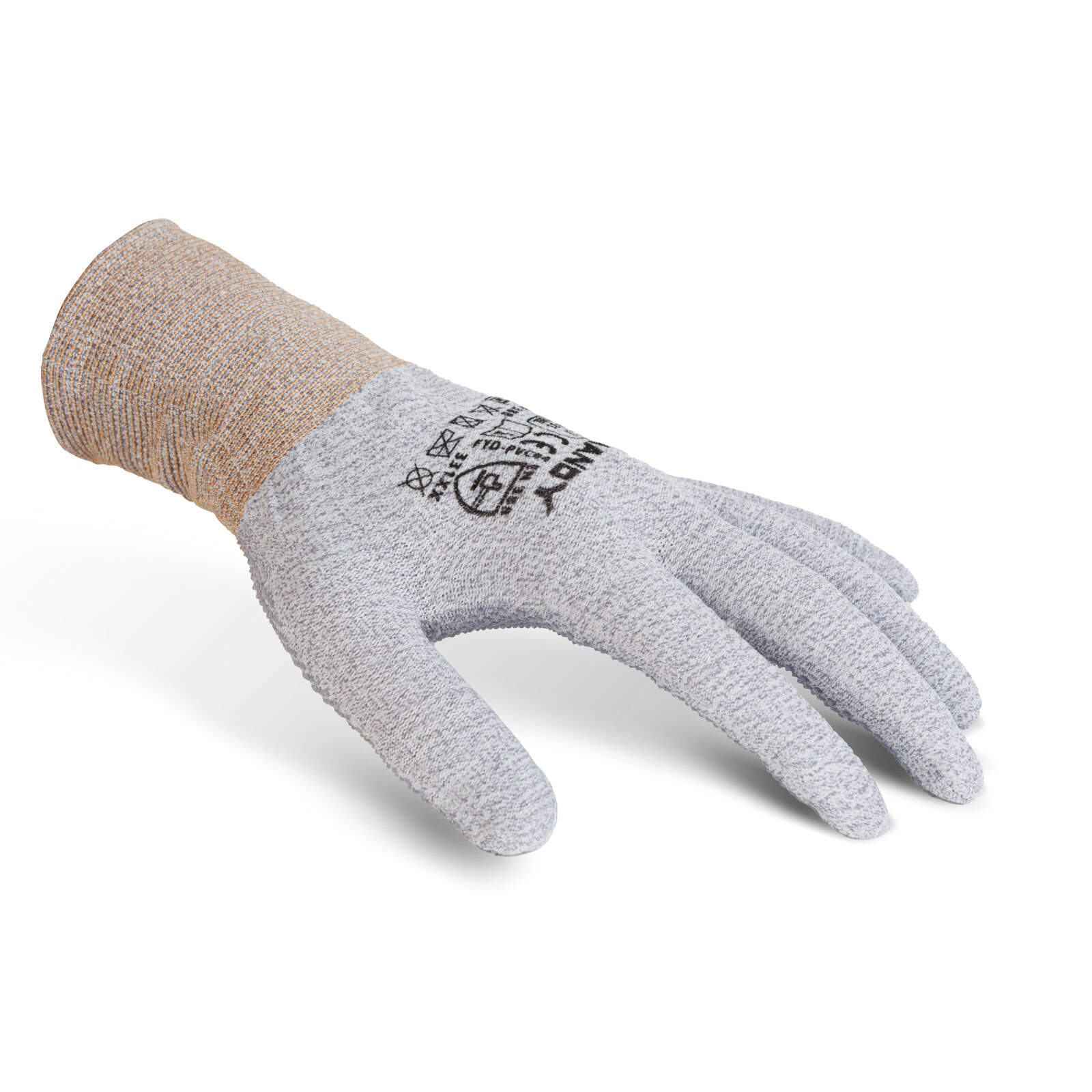 Afbeelding van Antislip beschermende handschoenen van polyester-spandex – maat L – flexibel, dun en ademend – 1 paar 1