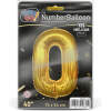 Afbeelding van Folie Ballon Cijfer 7 Goud - XL Helium Ballon Verjaardag - Grote Gouden Nummer Ballon - Herbruikbare