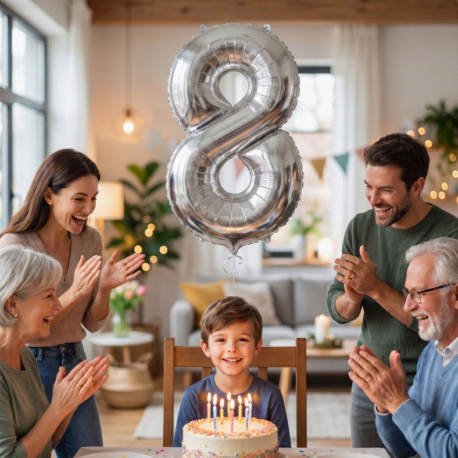 Afbeelding van Folieballon Cijfer 9 Zilver 40 Inch - XXL Verjaardag Ballon - Helium Ballon - Nummer Ballon - Feestdecoratie