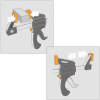 Afbeelding van Lijmklem Eenhands - 300 mm - Set Van 2 - Snelspanklem - Spreidklem - 500 N - Houtklem Voor Houtbewerking,