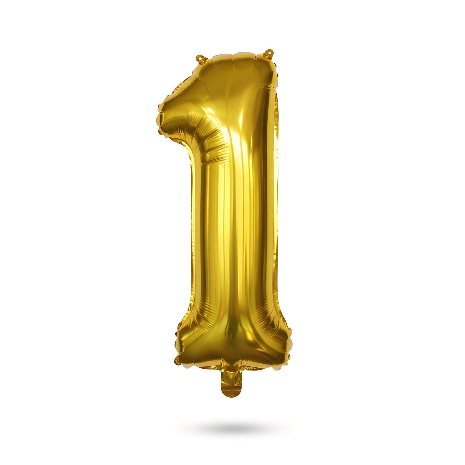 Afbeelding van Folieballon Cijfer 1 Goud - Helium Ballon Verjaardag - Gouden Nummer Ballon - Verjaardagsdecoratie -