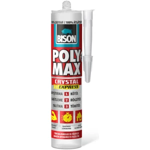 Afbeelding van BISON Poly Max Crystal Express Transparant 300 g - Transparante Montagekit en Afdichtingskit - MS Polymeer