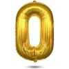 Afbeelding van Folie Ballon Cijfer 3 Goud - XL Helium Ballon Verjaardag - Grote Gouden Nummer Ballon - Herbruikbare