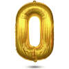 Afbeelding van Folie Ballon Cijfer 7 Goud - XL Helium Ballon Verjaardag - Grote Gouden Nummer Ballon - Herbruikbare