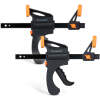 Afbeelding van Lijmklem Eenhands - 300 mm - Set Van 2 - Snelspanklem - Spreidklem - 500 N - Houtklem Voor Houtbewerking,