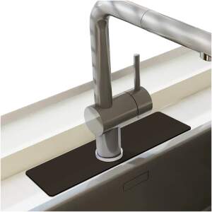 Afbeelding van HSXL - Diatomiet Mat voor Kraan - Gootsteen - Droogmat - Afdruip - Keuken - Kraanmat - Antislip - 38x14CM -