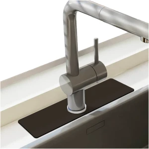 Afbeelding van HSXL - Diatomiet Mat voor Kraan - Gootsteen - Droogmat - Afdruip - Keuken - Kraanmat - Antislip - 38x14CM -
