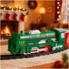 Afbeelding van Kersttrein met licht – 19-delige set – 3 sporen (rond, ovaal, figuur-8) – Batterij aangedreven –