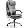 Afbeelding van Lederen draaibare bureaustoel - Grijs 1 Stuks [BMD1107GY] - 02 BMD1107GY web