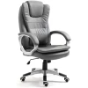 Afbeelding van Lederen draaibare bureaustoel - Grijs 1 Stuks [BMD1107GY] - 02 BMD1107GY web