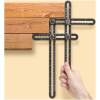 Afbeelding van Handy - Multi Hoekmeter | Professionele Metalen Gradenboog 31cm | Voor Timmerwerk, Tegelen & Laminaat -
