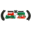 Afbeelding van Kersttrein met licht – 19-delige set – 3 sporen (rond, ovaal, figuur-8) – Batterij aangedreven –