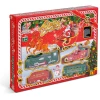Afbeelding van Kersttrein met licht – 19-delige set – 3 sporen (rond, ovaal, figuur-8) – Batterij aangedreven –