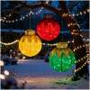Afbeelding van Kerstverlichting Buiten Figuren op Netstroom - Reuze Kerstbal Verlicht Ornament XXL 83 x 60 cm - Binnen &