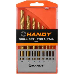 HANDY Metaalborenset 7-delig – Metaalboren 2 t/m 10 mm – DIN 338 – Boorset voor Metaal – Stalen Spiraalboren