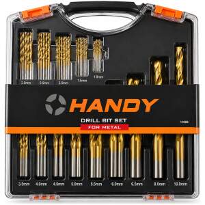 HANDY 120-delige HSS Metaalborenset 1-10 mm – Metaalboren Set – Boorset Metaal – HSS Boren voor Staal, Aluminium & Koper – Boor Set in Koffer
