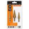 HANDY Stappenboor Set 3-delig – HSS Stappenboren 4-20 mm – Voor Metaal – Trapboor / Plaatboor met Zeskantschacht