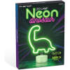 Neon LED Lamp Dinosaurus – Groen – USB & Batterij – Decoratieve Kinderkamer Lamp – 28,5 x 24,5 cm