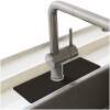 HSXL - Diatomiet Mat voor Kraan - Gootsteen - Droogmat - Afdruip - Keuken - Kraanmat - Antislip - 38x14CM - Zwart Effen - Tapis de Robinet / Faucet Mat - BPK