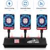 N’JOY LIFE Elektronisch Schietdoel met 3 Targets – Automatische Reset – Digitaal Scorebord – voor Foam Darts