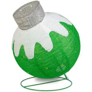 Afbeelding van Kerstverlichting Buiten Figuren op Netstroom - Reuze Kerstbal Verlicht Ornament XXL 83 x 60 cm - Binnen &